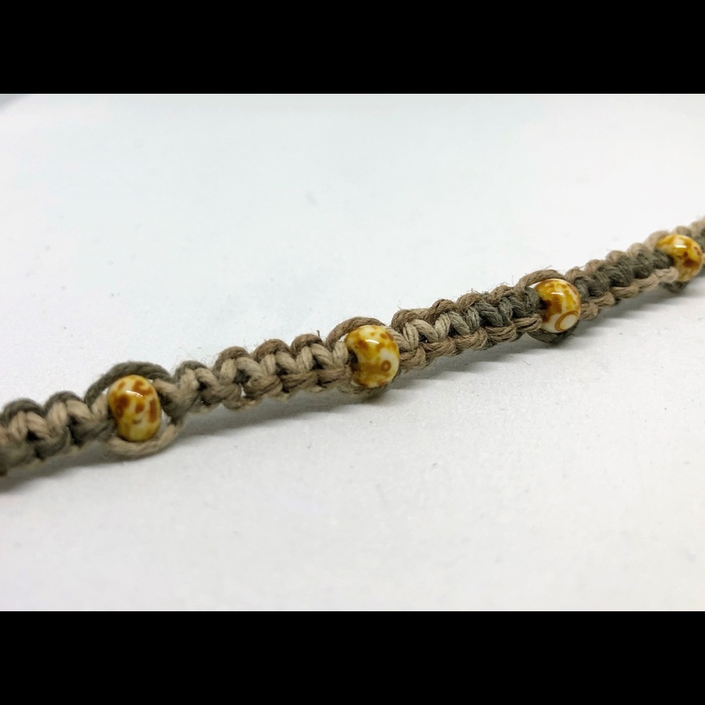 Hemp knot bracelet